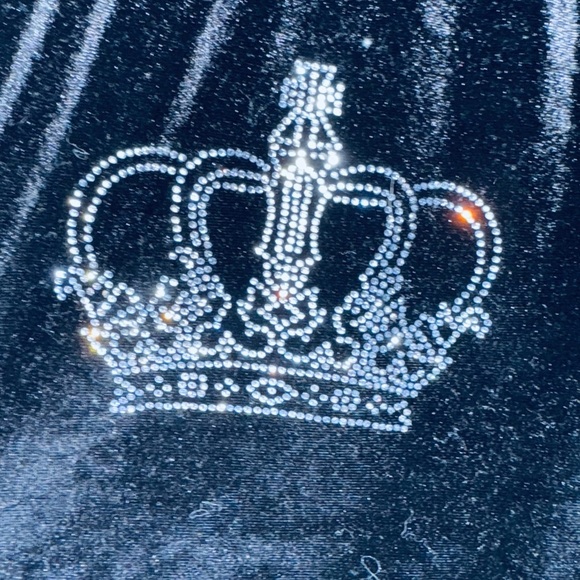 Juicy Black Pajama Set with Rhinestone Embellishments - Picture 4 of 5